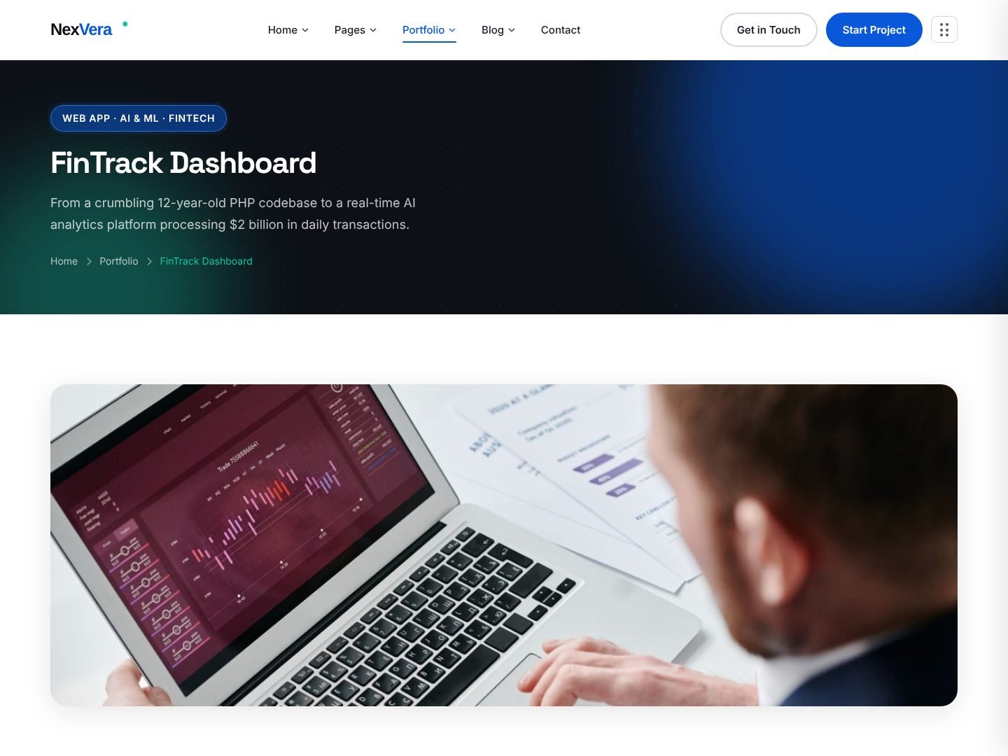 Portfolio Detail page preview